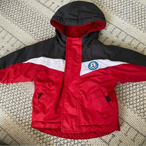 ☀️3/$13☀️ Pleasemum Fleece Lined Red 12 Months Winter Parka Jacket